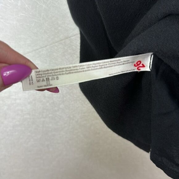 Free People Button Down Back Cotton Mini Dress Black L - Picture 5 of 6